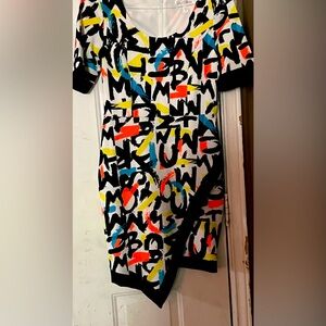 Marilyn Monroe waffle knit mod dress size large women stretch fit